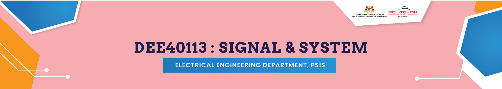 DEE40113 SIGNAL &amp; SYSTEM