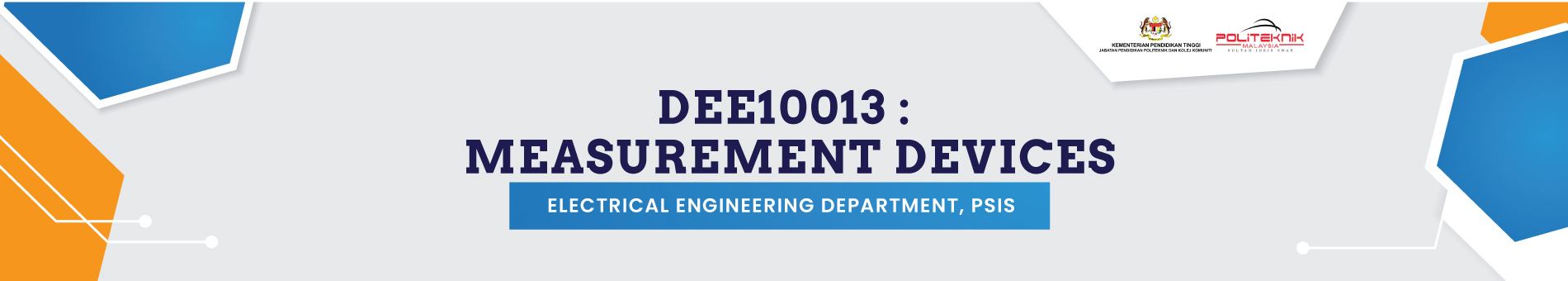 DEE10013 MEASUREMENT DEVICES