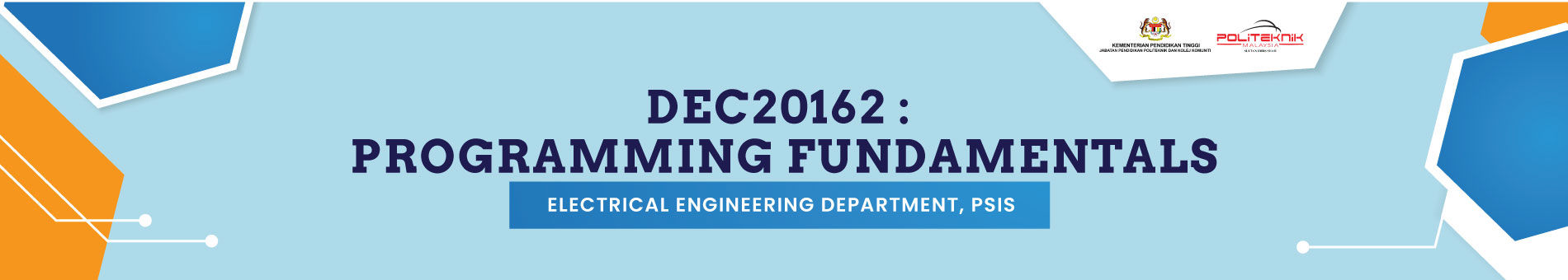 DEC20162 PROGRAMMING FUNDAMENTALS