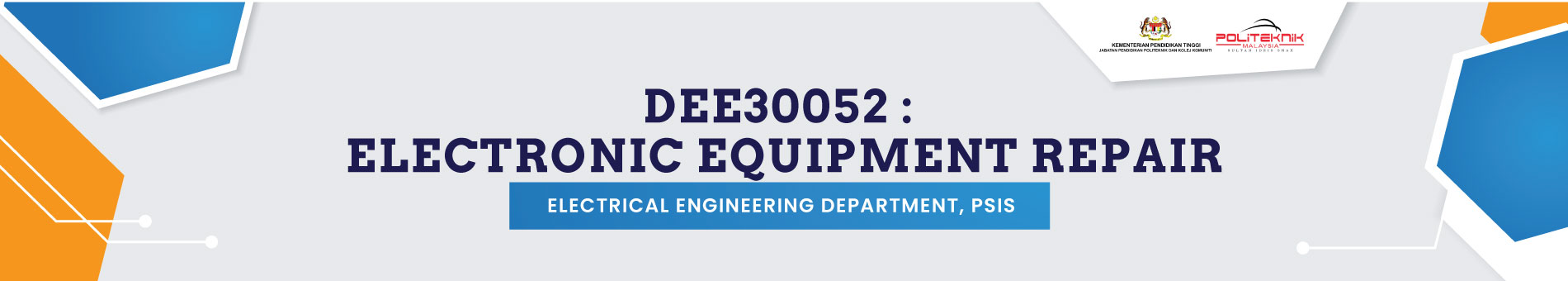 DEE30052 ELECTRONIC EQUIPMENT REPAIR 