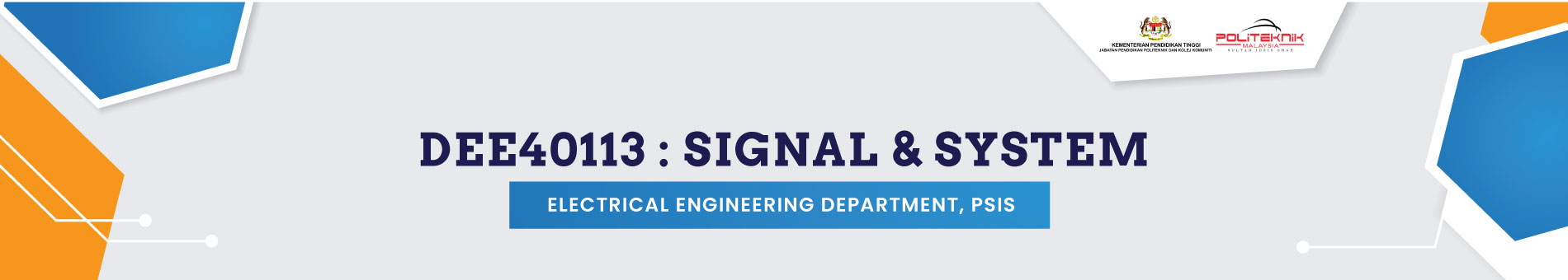 DEE40113 SIGNAL &amp; SYSTEM