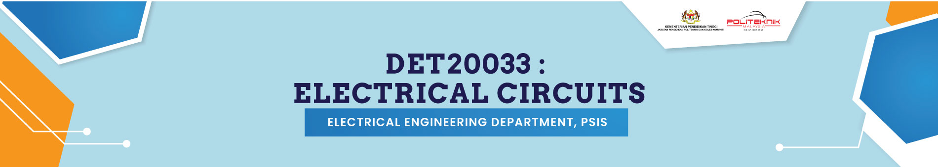 DET 10103 ELECTRICAL CIRCUITS 1