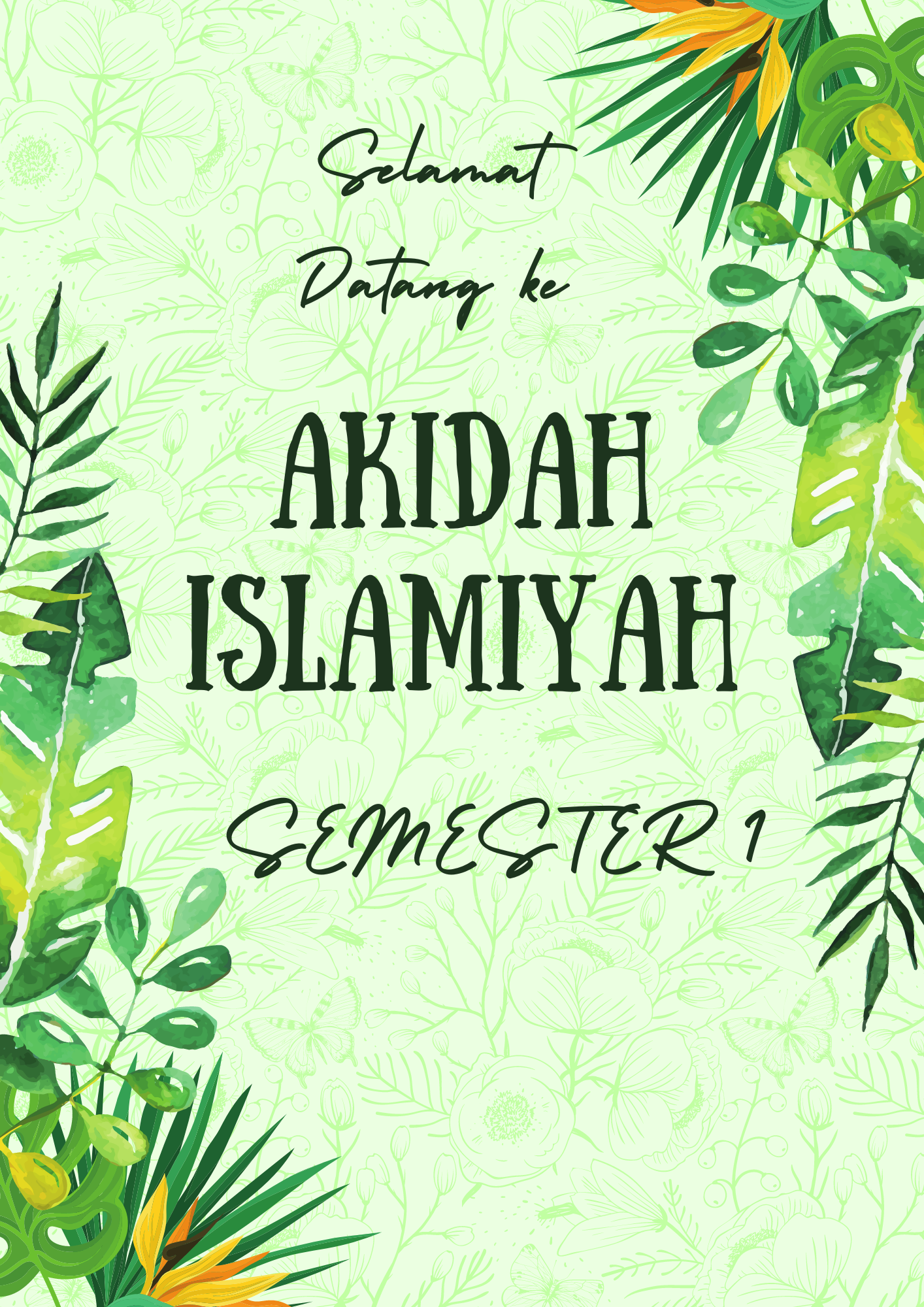 DPD10012 AQIDAH ISLAMIYYAH