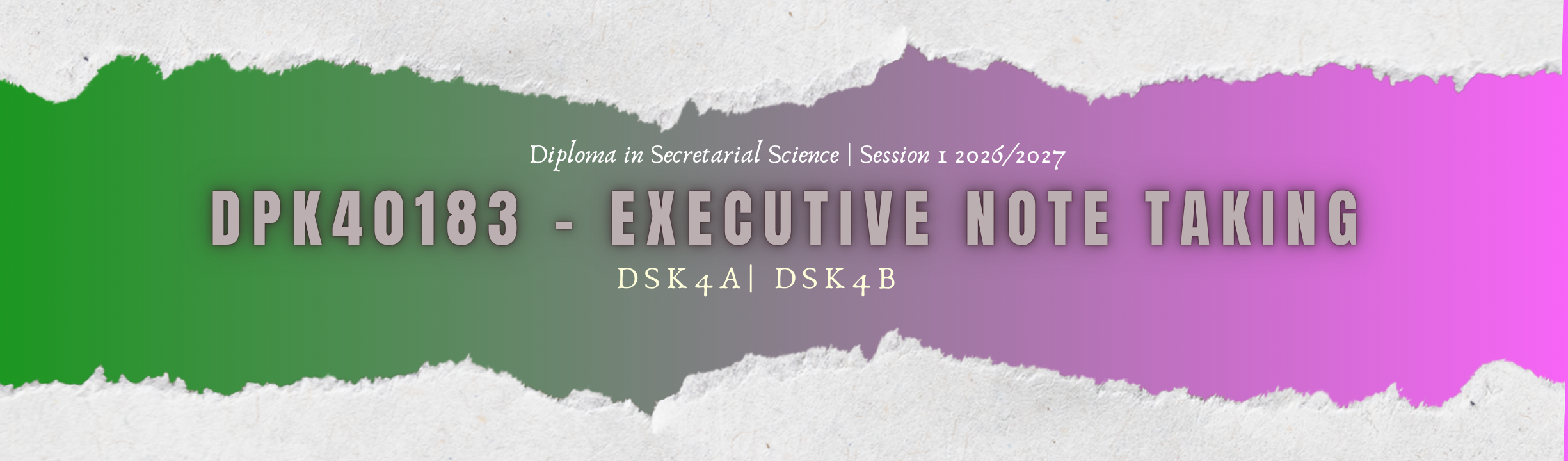 S1/2026 DPK40183 EXECUTIVE NOTE TAKING